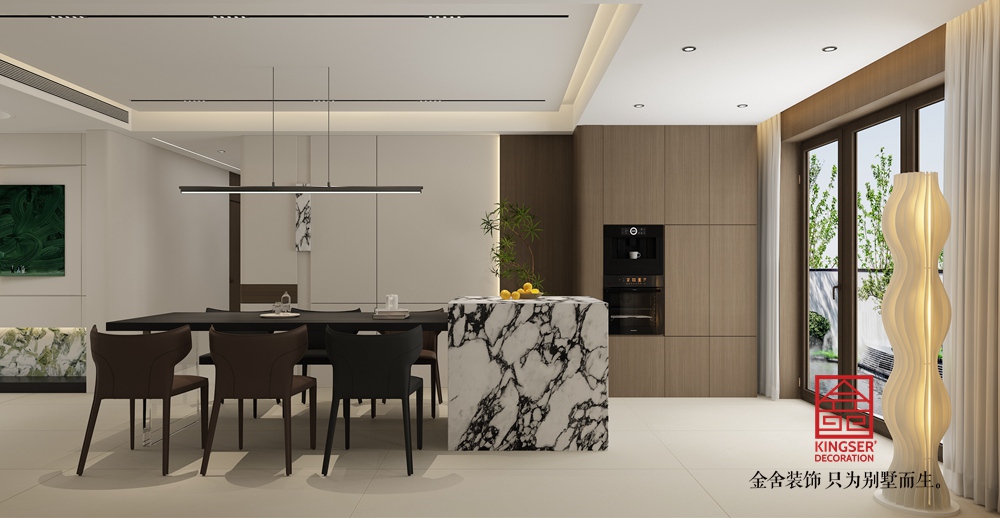嘉禾名著500平米意式極簡風(fēng)格裝修-餐廳