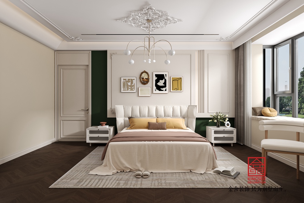 高薪苑190平米中古風(fēng)裝修-主臥