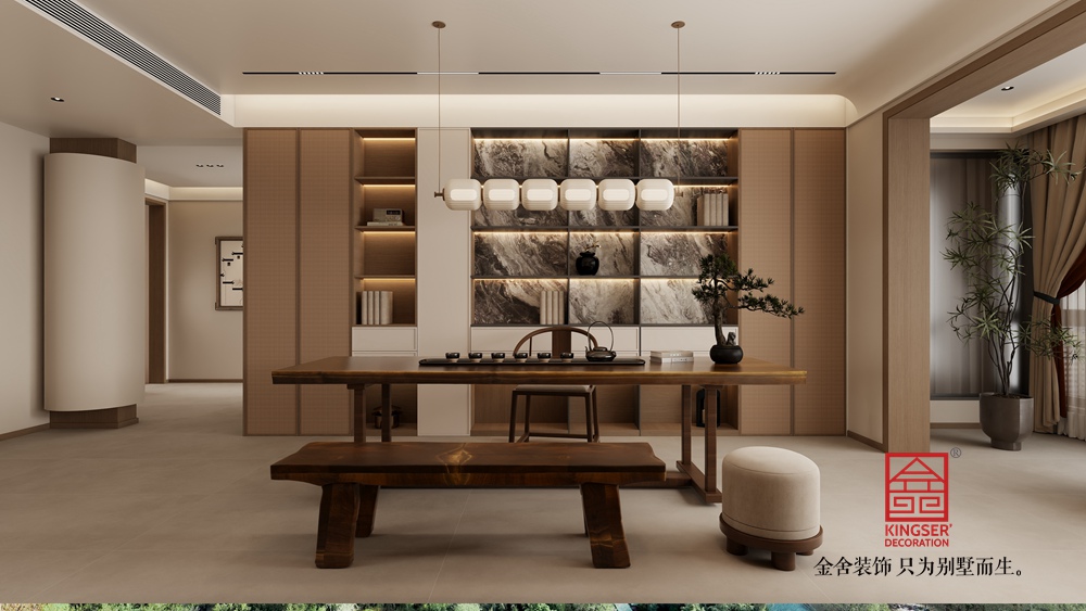 高新苑269平米宋氏美學(xué)裝修-茶室