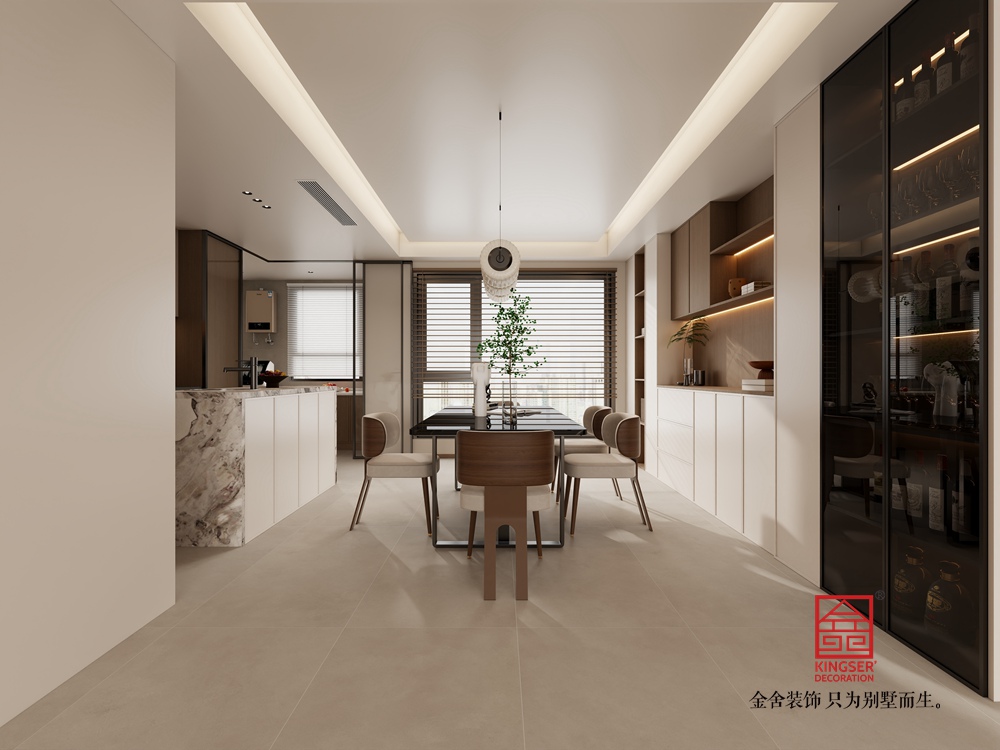 高新苑269平米宋氏美學(xué)裝修-餐廳