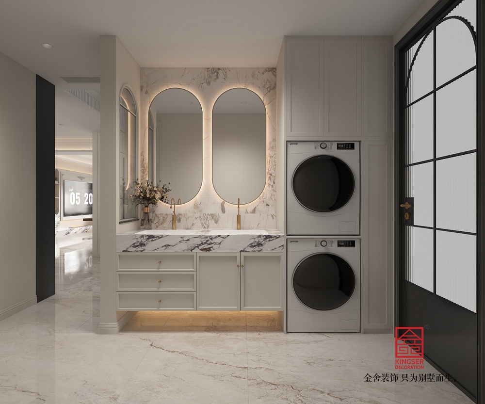 榮盛華府205平米香奈兒風(fēng)格裝修-衣帽間