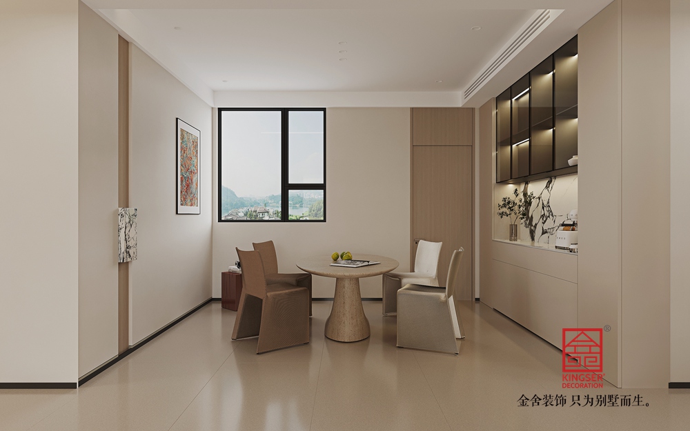 維多利亞五期211平米原木風(fēng)格裝修-餐廳