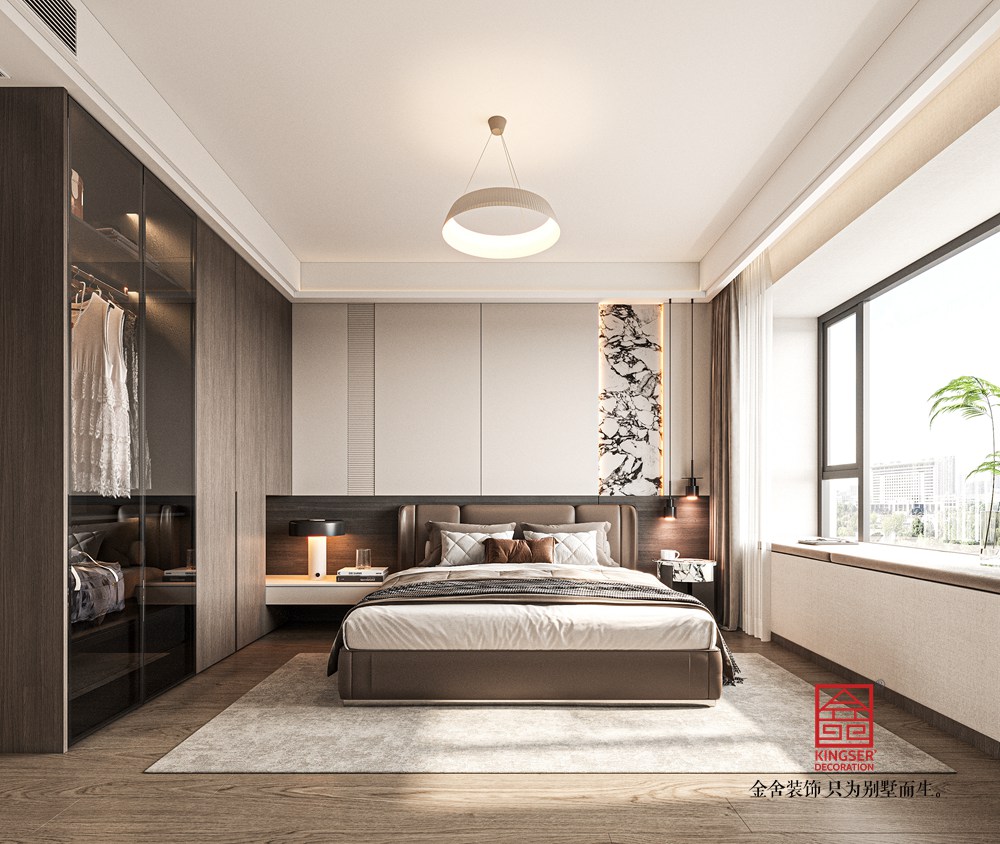 云和賦180平米意式輕奢風(fēng)格裝修-臥室