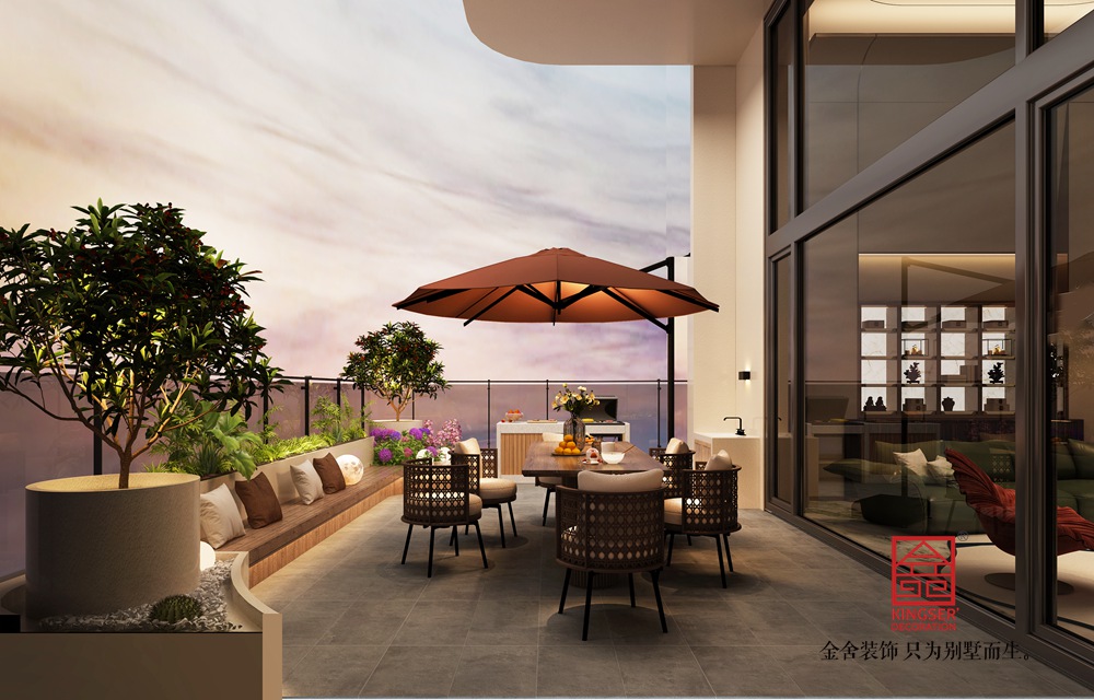 原河云墅252平米意式輕奢風(fēng)格裝修-陽(yáng)臺(tái)